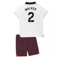 Camisa de Futebol Manchester City Kyle Walker #2 Equipamento Secundário Infantil 2023-24 Manga Curta (+ Calças curtas)
